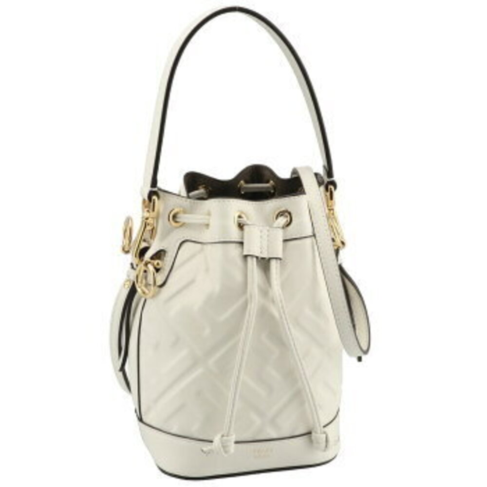 Fendi Montresor Diagonal FF Leather Shoulder Bag Crossbody